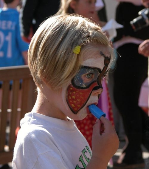 Super hero face painting
